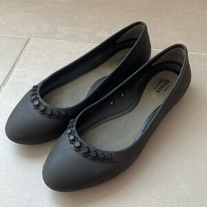 Crocs Woman’s Lina Rhinestone Embellished Flat - Size 5